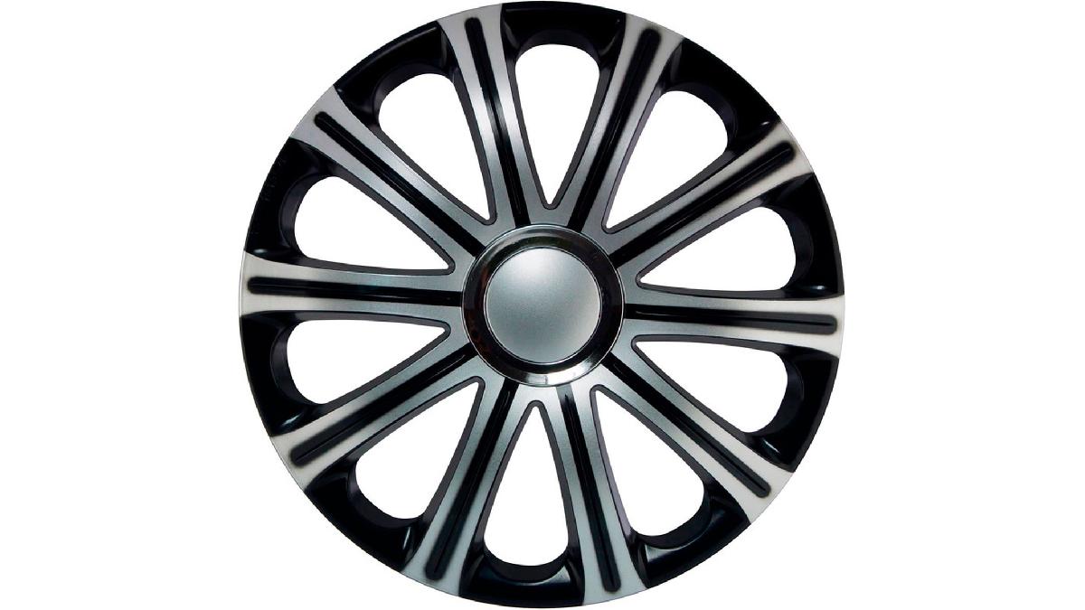 Enjoliveur+J-Tec+Modena+14+pouces+argent%2Fnoir+%2B+anneau+chrom%C3%A9+%28%C3%A0+l%27unit%C3%A9%29